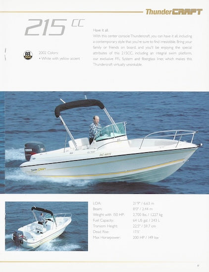 Doral 2002 Thundercraft Brochure