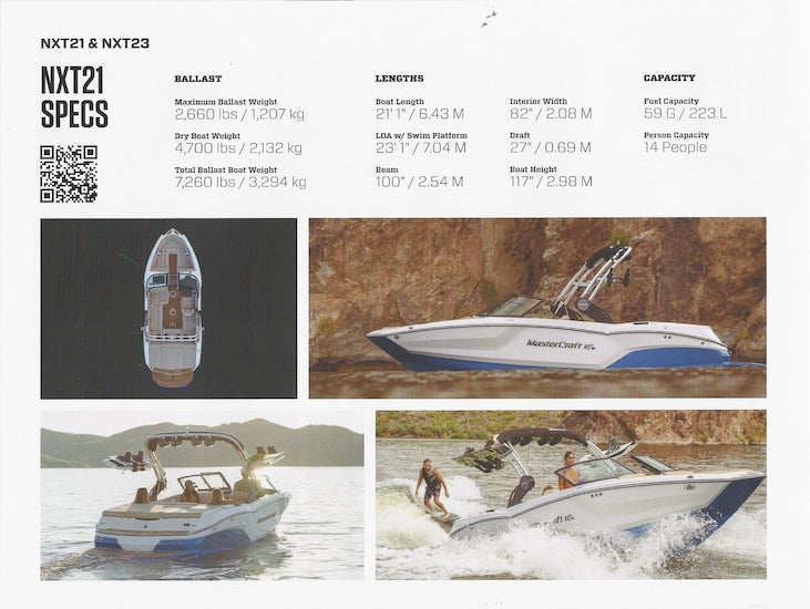 Mastercraft NXT21 & NXT23 Brochure