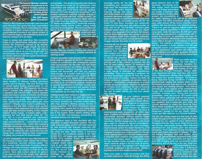 Formula 500SSC Brochure