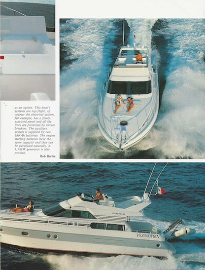 Gianetti 46 Moto Nautica Magazine Reprint Brochure