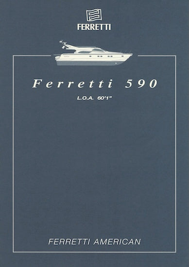 Ferretti 590 Specification Brochure