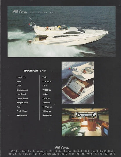 Riva 1990s Brochure