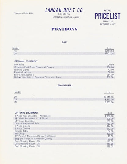 Landau 1978 Brochure