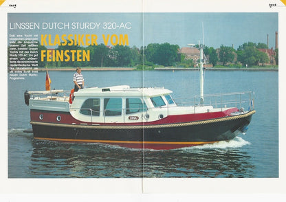 Linssen Dutch Sturdy 320AC Skipper Magazine Reprint Brochure