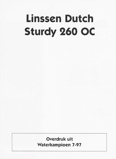 Linssen Dutch Sturdy 260OC Magazine Reprint Brochure