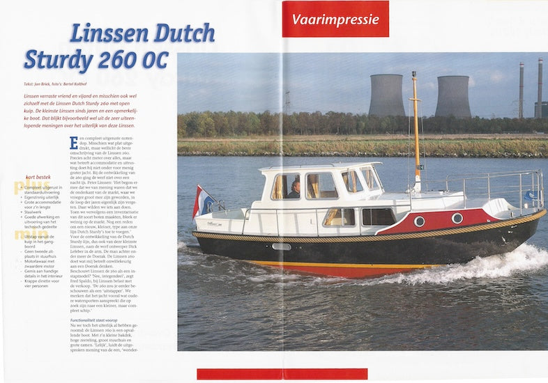 Linssen Dutch Sturdy 260OC Magazine Reprint Brochure