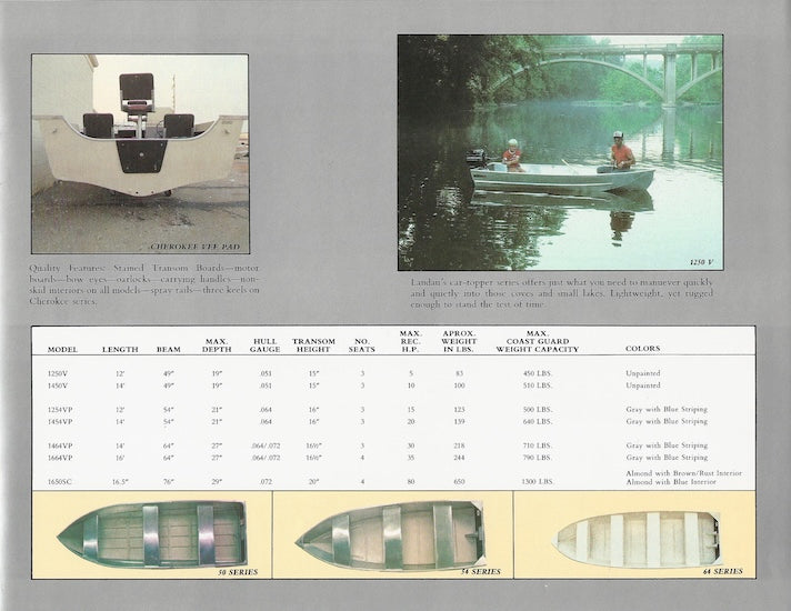 Landau 1985 Fishing Brochure