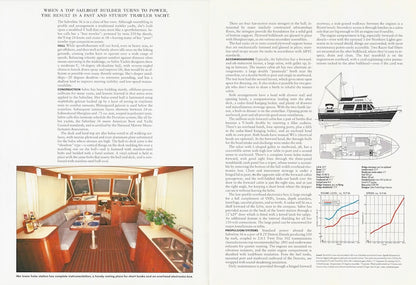 Sabreline 36 Motoryacht Yachting Magazine Reprint Brochure