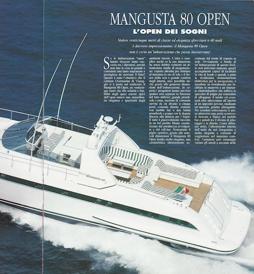 Mangusta 80 Open Brochure