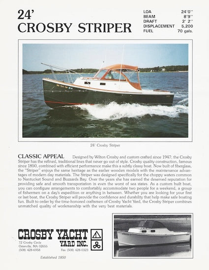 Crosby Striper 24 Brochure