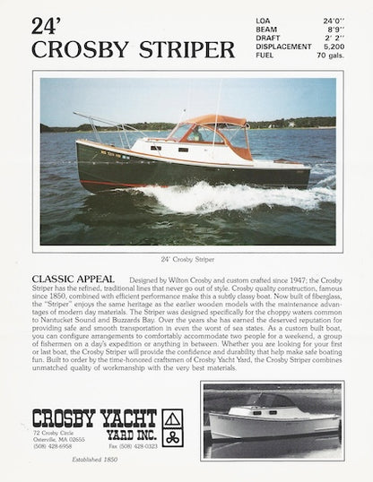 Crosby Striper 24 Brochure