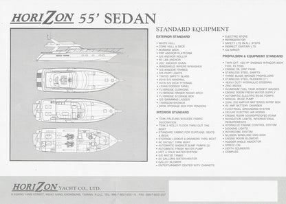 Horizon 55 Sedan Specification Brochure