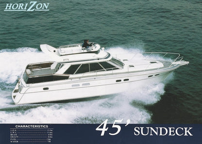 Horizon 45 Sundeck Specification Brochure