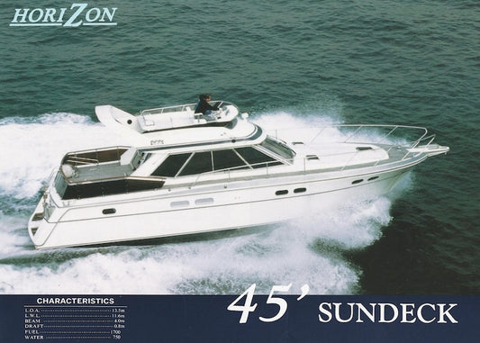 Horizon 45 Sundeck Specification Brochure