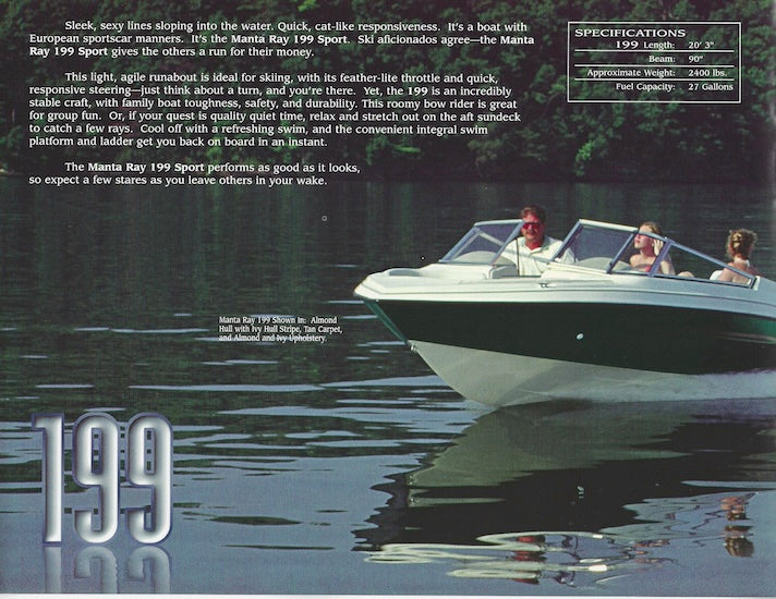 Manta Ray 1998 Brochure