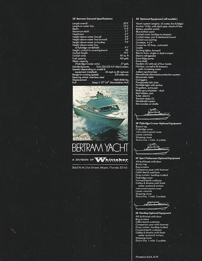 Bertram 28 Brochure