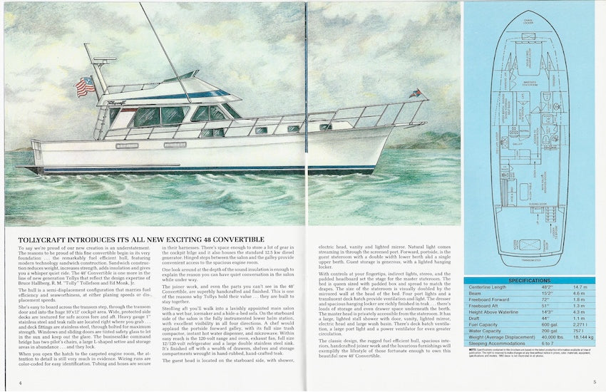 Tollycraft 1982 Brochure