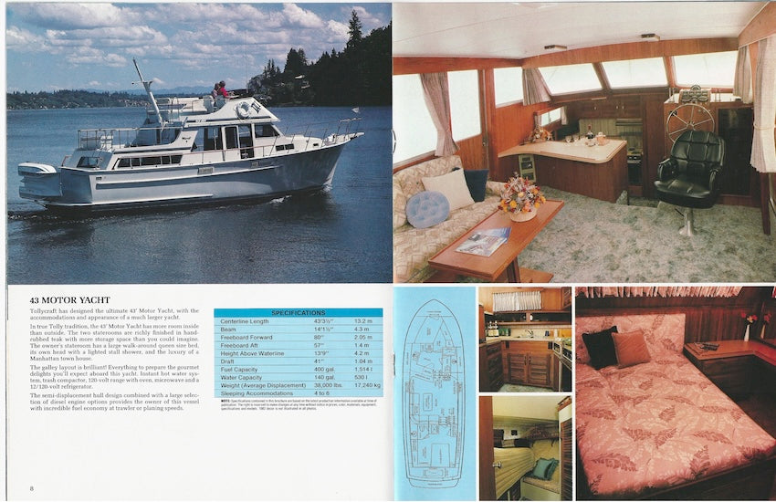 Tollycraft 1982 Brochure