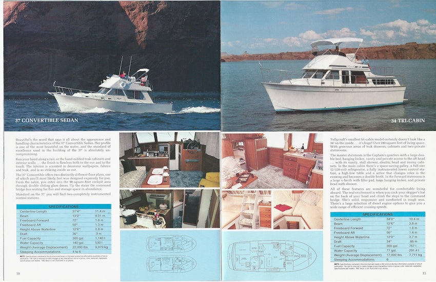 Tollycraft 1982 Brochure
