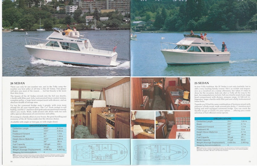 Tollycraft 1982 Brochure