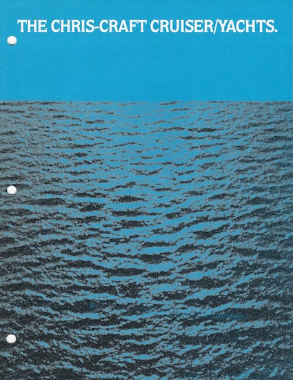 Chris Craft 1979 Cruisers Poster Brochure