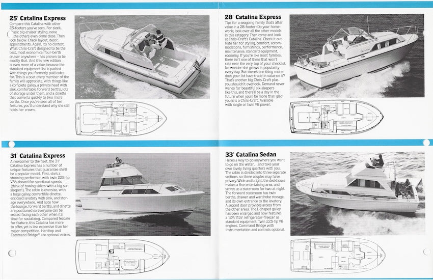 Chris Craft 1979 Cruisers Poster Brochure