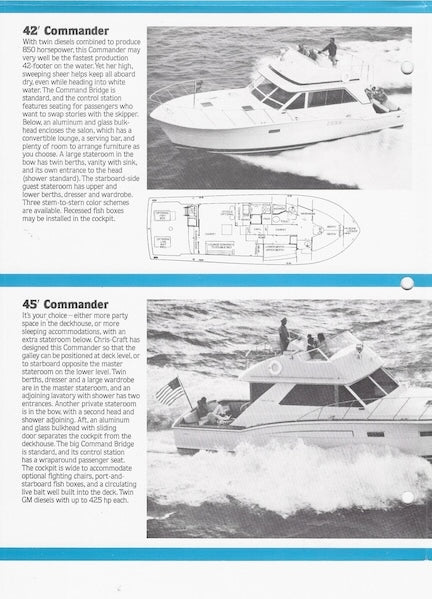 Chris Craft 1979 Cruisers Poster Brochure
