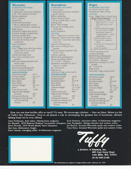 Tuffy 1980 Brochure