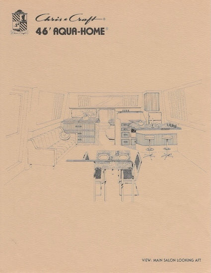 Chris Craft  Aqua Home 46 Renderings & Specification Sheets