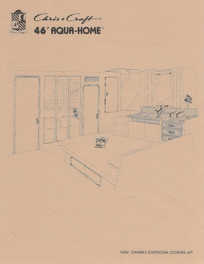 Chris Craft  Aqua Home 46 Renderings & Specification Sheets