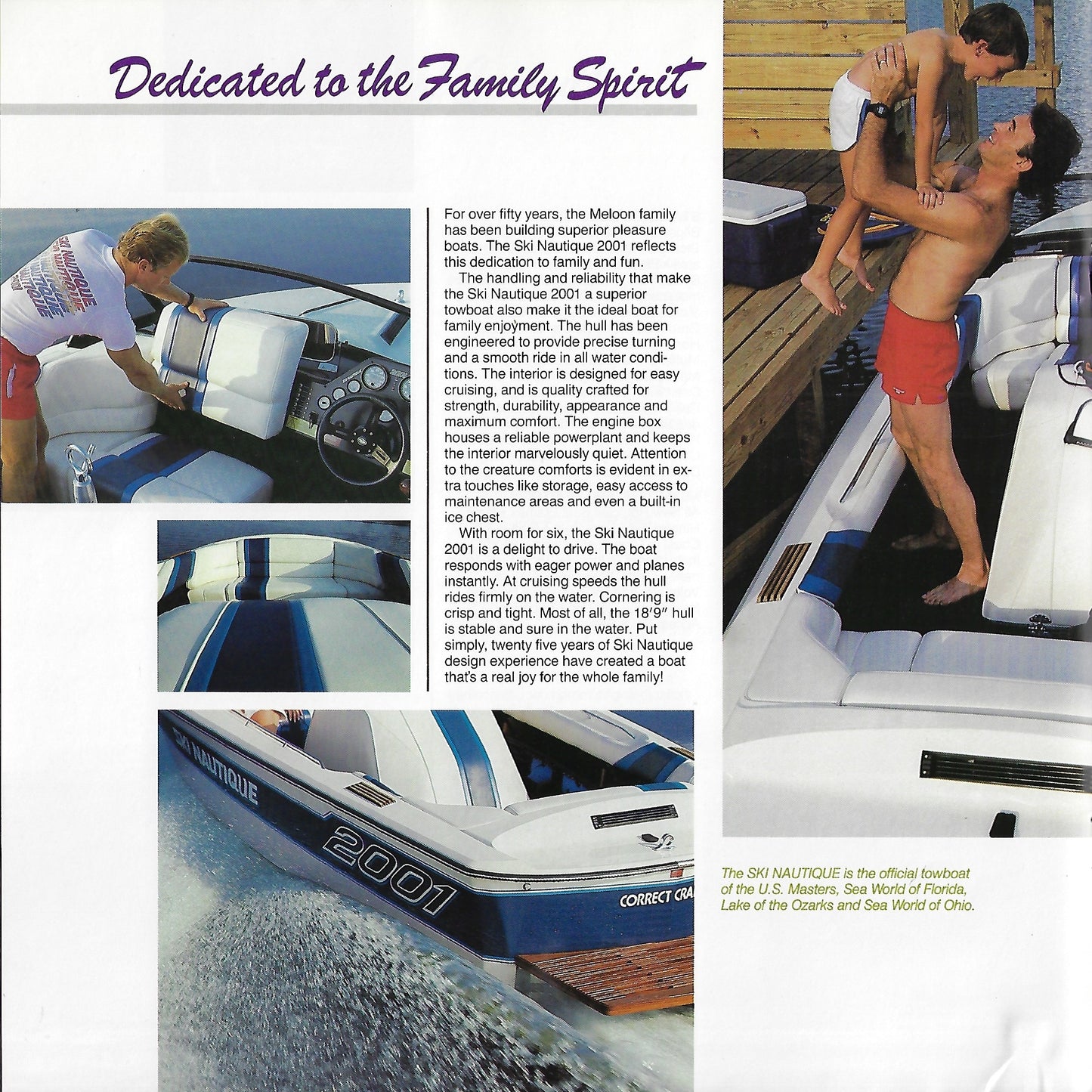 Correct Craft Ski Nautique 2001 Brochure