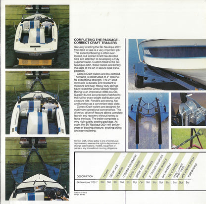 Correct Craft Ski Nautique 2001 Brochure