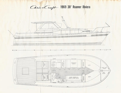 Chris Craft Roamer 38 Riviera Specification Brochure