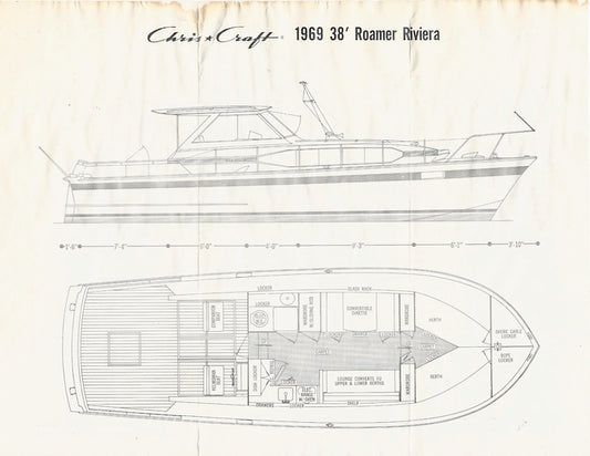 Chris Craft Roamer 38 Riviera Specification Brochure