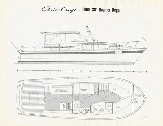 Chris Craft Roamer 38 Regal Specification Brochure