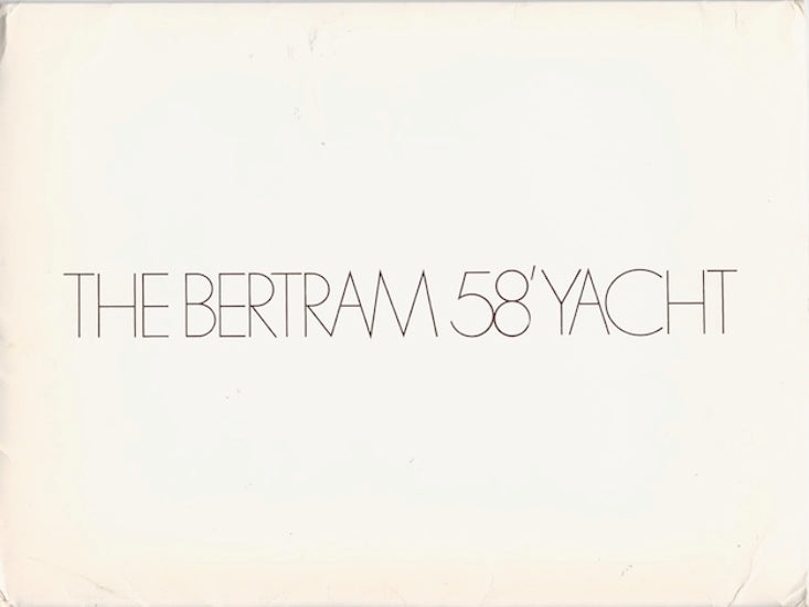 Bertram 58 Yacht Launch Brochure Package