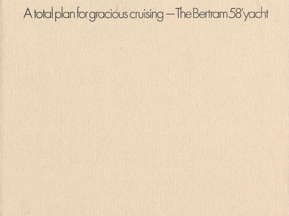 Bertram 58 Yacht Launch Brochure Package