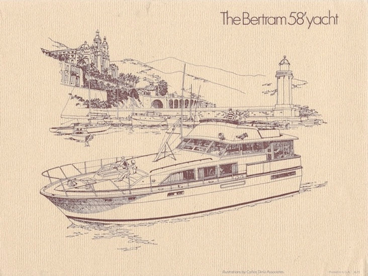 Bertram 58 Yacht Launch Brochure Package