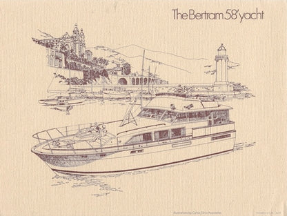Bertram 58 Yacht Launch Brochure Package