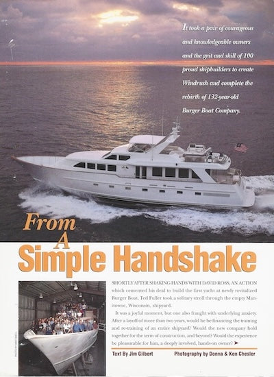 Burger Windrush Showboats Monthly Magazine Reprint