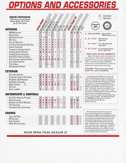 Dyna-Trak 1990s Brochure