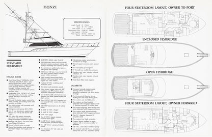 Roscioli Donzi R-65 Specification Brochure