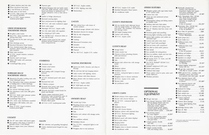 Roscioli Donzi R-65 Specification Brochure