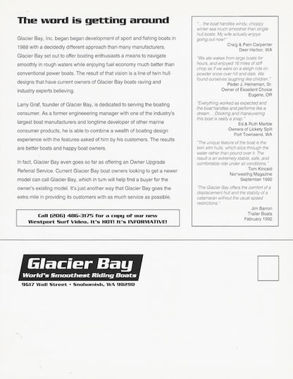 Glacier Bay 1993 Brochure