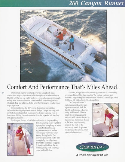 Glacier Bay 260 Canyon Runner Brochure