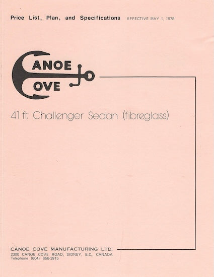 Canoe Cove 41 Challenger Specification Brochure
