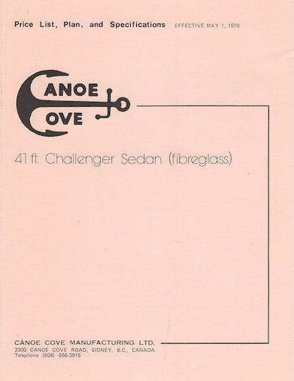 Canoe Cove 41 Challenger Specification Brochure