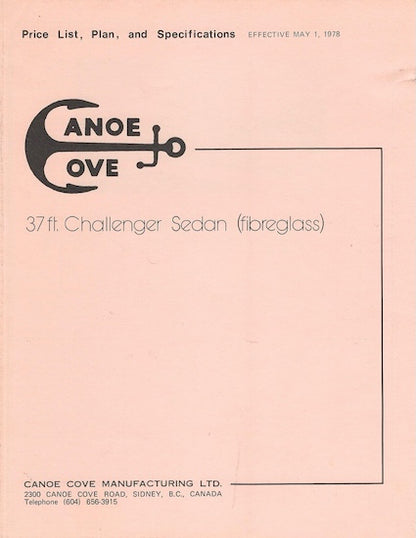 Canoe Cove 37 Challenger Specification Brochure