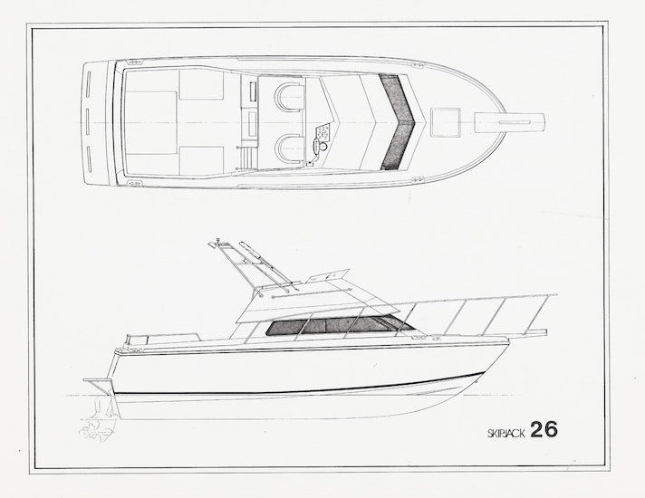 Skipjack 26 Flying Bridge Specification Brochure