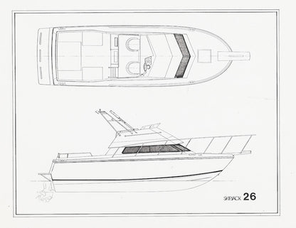 Skipjack 26 Flying Bridge Specification Brochure